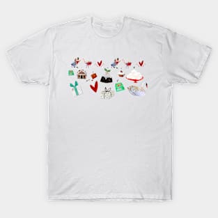 Merry Merry Christmas Pattern T-Shirt